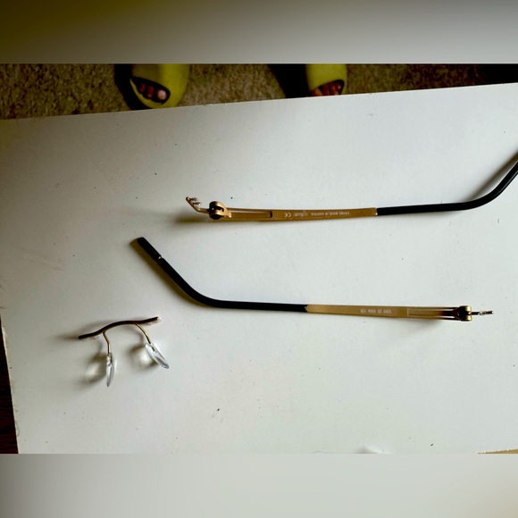 Silhouette glasses chassis matte gold and black - Picture 2 of 5